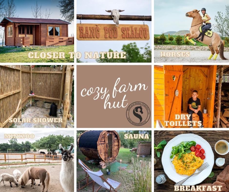 فيلا Cozy Wood Hut On The Farm Trebivlice المظهر الخارجي الصورة